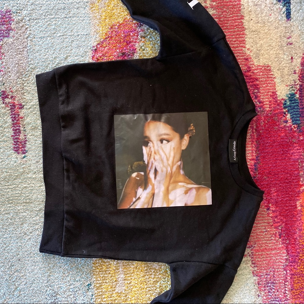 Ariana grande crop sweat shirt